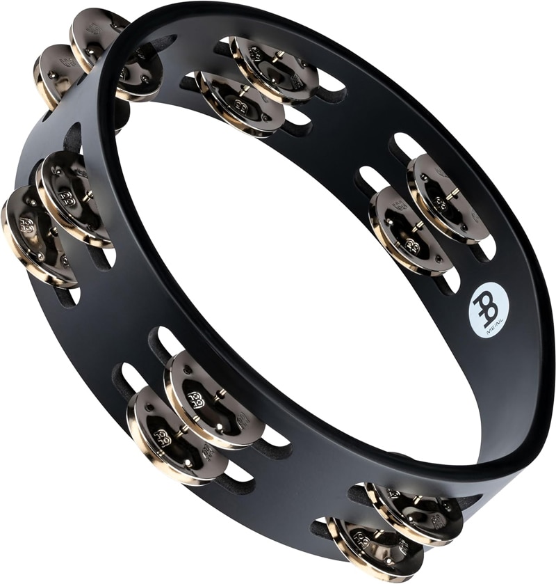 MEINL Percussion マイネル タンバリン Compact Wood Tambourine CTA2S-BK ブラック コンパクト ウッド タンブリン 【国内正規品】