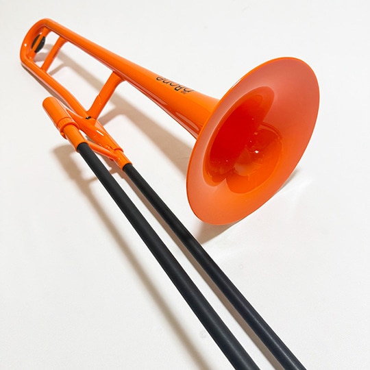 pBone(ピーボーン) プラスチック製トロンボーン (オレンジ) オレンジ Low Brass Center