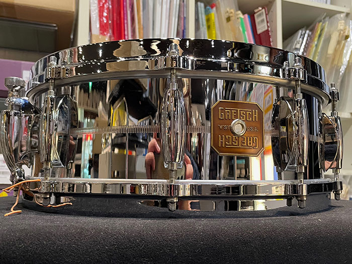 【VINTAGE】1977-78' No.4165 Brass Shell 10Lugs 14"×5" / Pinkish Copper Hue