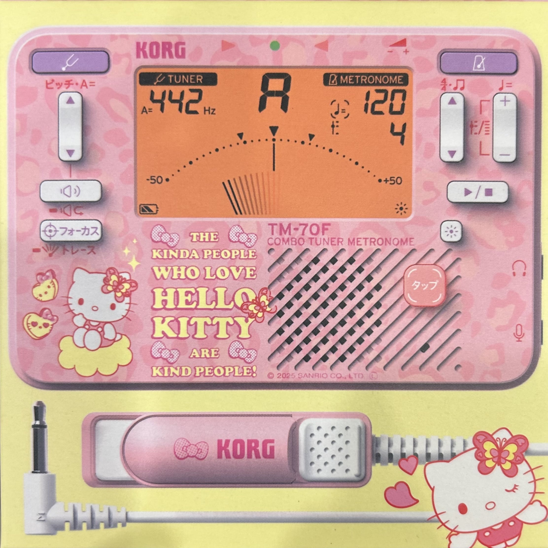 【数量限定】コルグ チューナーメトロノームマイクセット ハローキティ(TM-70CSKT)