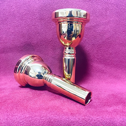バック テナーバストロンボーン太管マウスピース ゴールドプレート 【5GS-GP】 5GS-GP Low Brass Center