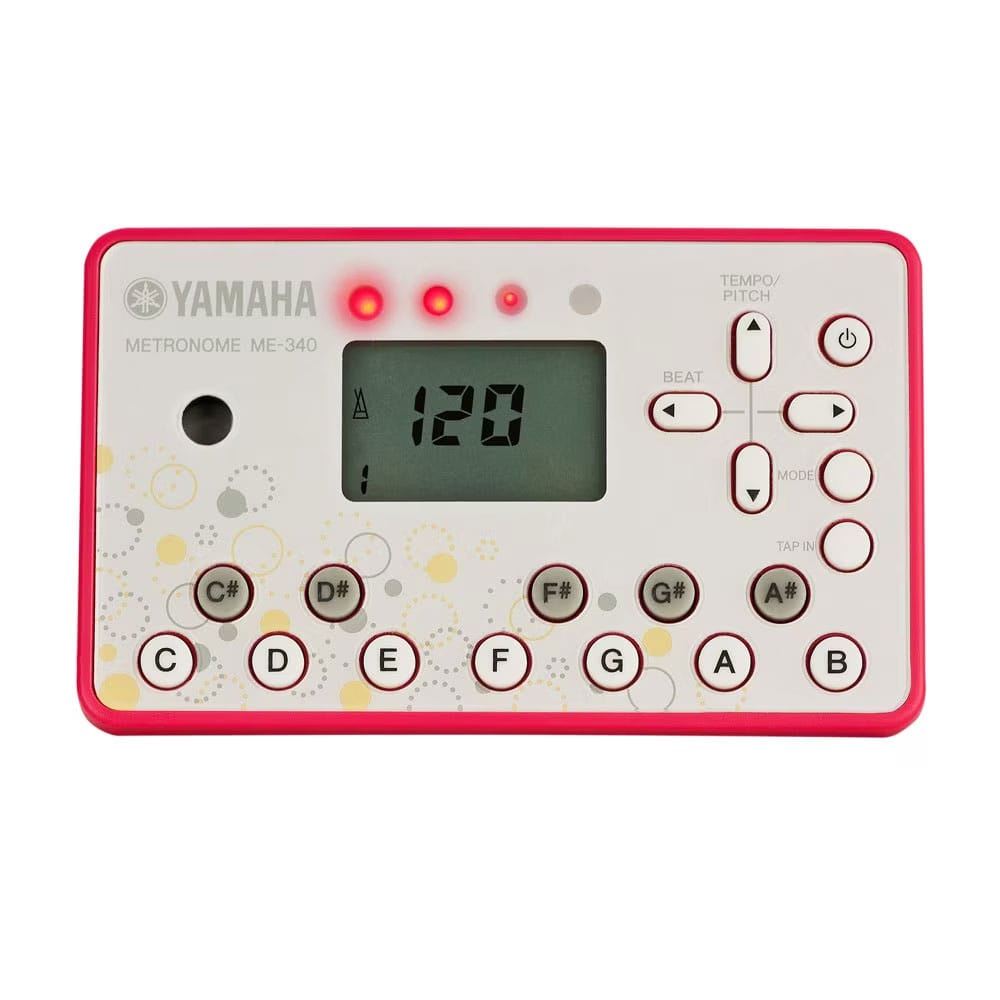 【アウトレット品】 YAMAHA 電子メトロノーム ME-340PW パールホワイト ヤマハ 【ポスト投函配送】