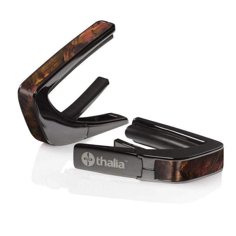 タリア カポ Thalia Capos Exotic Shell Series WHISKY ANGEL WING / Black Chrome / ギター 12インチフレットパッド付属