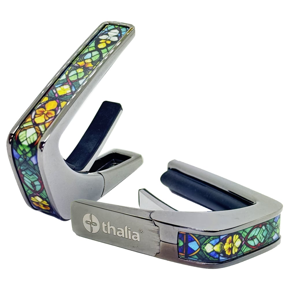 タリア カポ Thalia Capos Limited Series CATHEDRAL GLASS / Black Chrome / BC-CATHEDRAL GLASS ギター 12インチフレットパッド付属