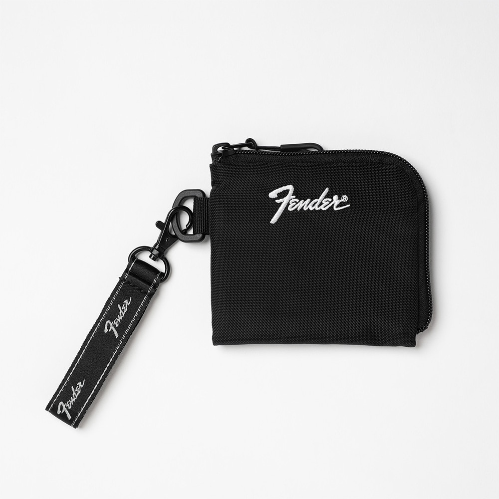 Fender フェンダー 950-6071 (ブラック) コインケース ミニウォレット 財布 ナイロン L字ファスナー