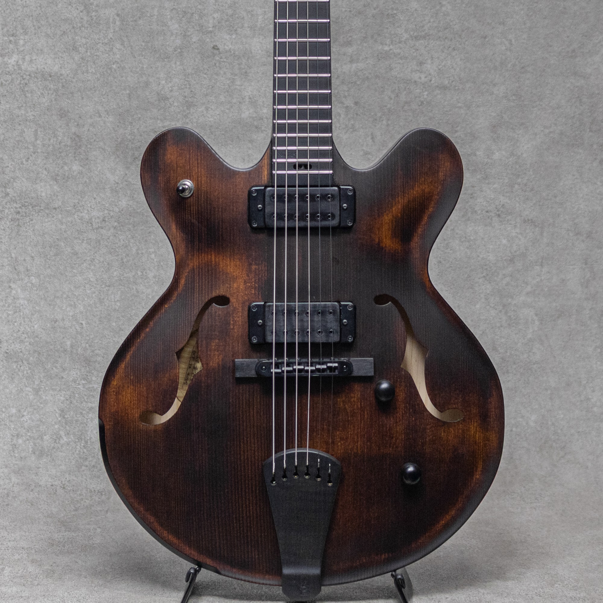 Model 35 Chambered Semi-hollow Brown Smoke with Satin S/N:743