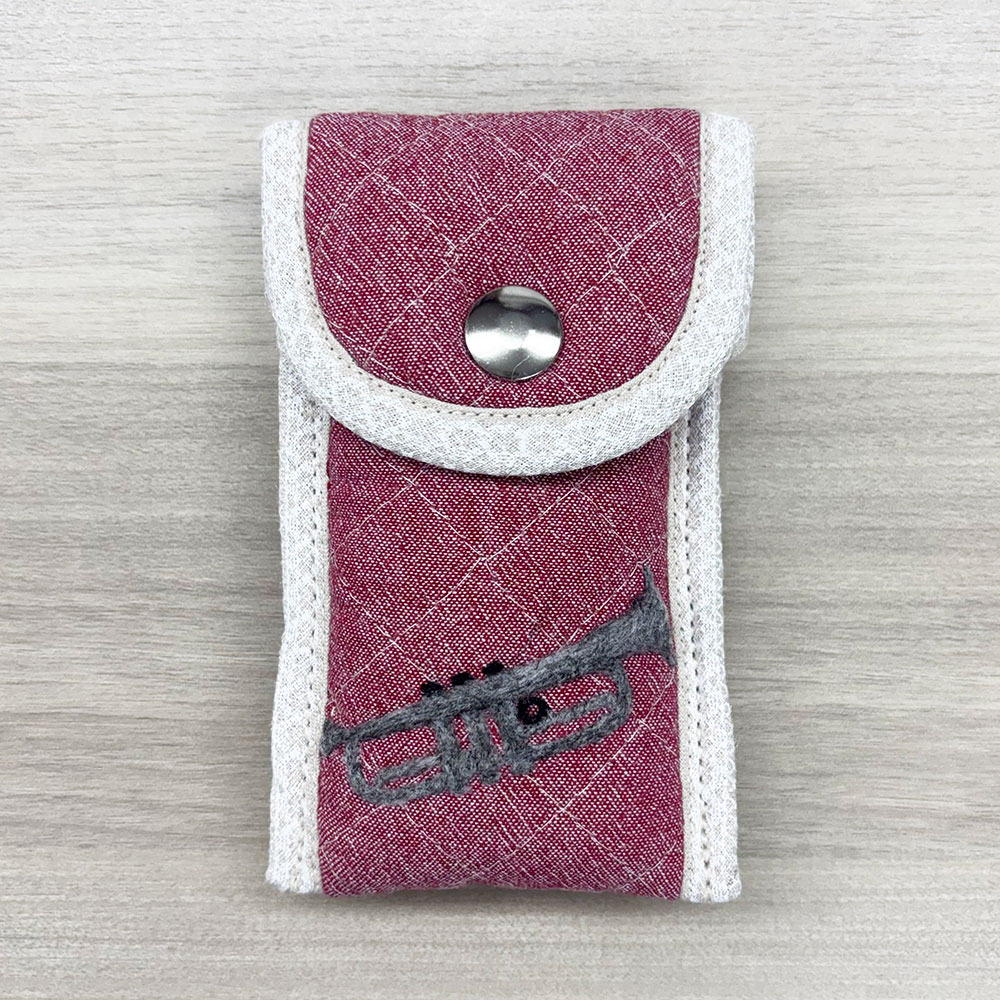 マウスピースポーチ トランペット用 レッド