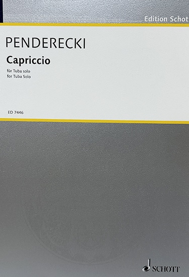 ペンデレツキ(PENDERECKI)/カプリッチョ/テューバ洋書