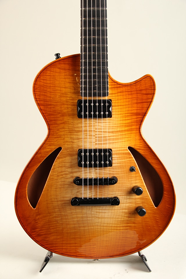 “Lotus” 14” Semihollow Archtop Figured Maple Top