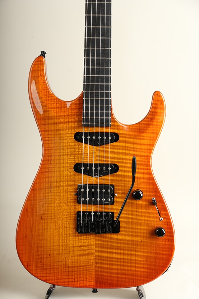 Carve Top Figured Maple S-S-H / Amber Burst