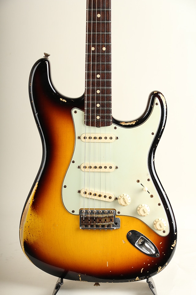 MBS 1963 Stratocaster Heavy Relic 3 Color Sunburst Built by John Cruz