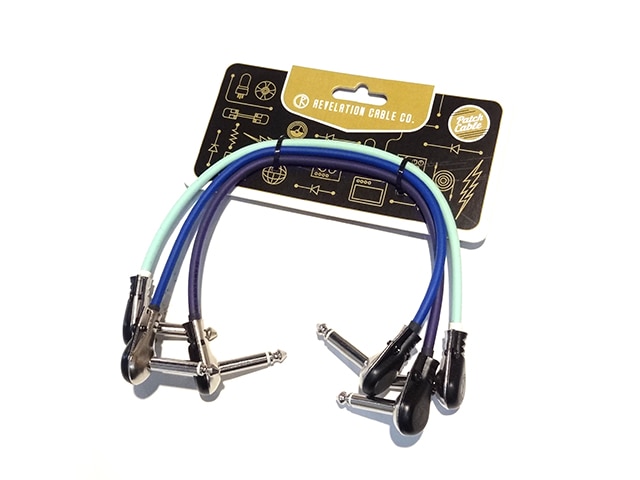 Revelation Patch Cable 12" ( 約30cm ) 3本SET【Aqua/Purple/Blue 】