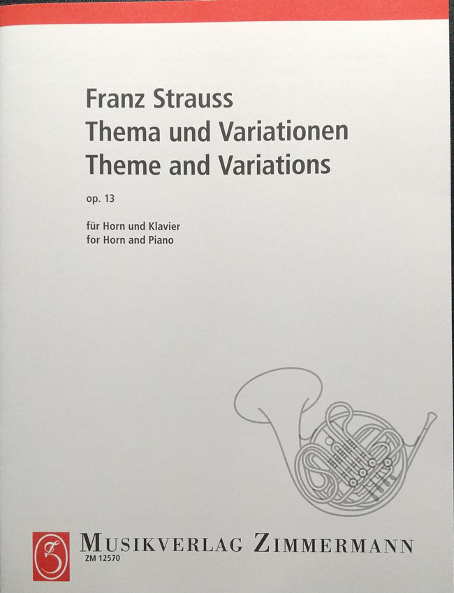 F.シュトラウス / 主題と変奏 op.13(ホルン洋書)