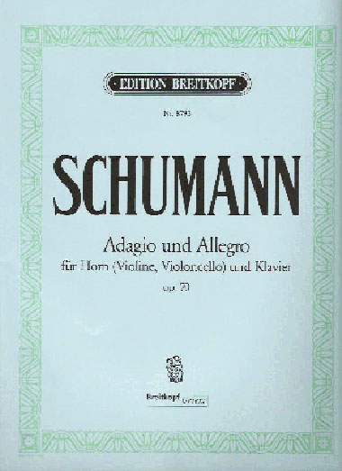 シューマン/アダージョとアレグロ 変イ長調 op. 70(ホルン洋書)