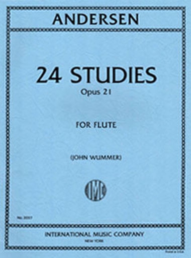 アンデルセン / 全ての長調と短調による24の練習曲 op. 21 (フルート洋書)