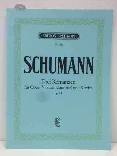 シューマン / ３つのロマンス op. 94 (オーボエ洋書)