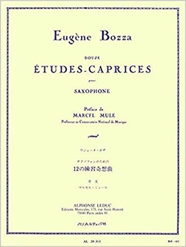 ボザ/12のエチュード＝カプリス(練習曲＝奇想曲)op. 60(サックス洋書)