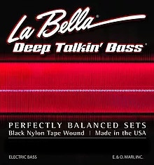 760N Deep Talkin' Bass Black Nylon Tape Wound