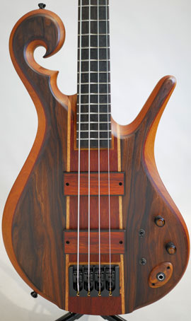 4strings Scroll Bass 36inch / Cocobolo Top