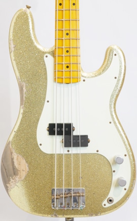 Custom Build J Signature Precision Bass Heavy Relic Champagne Gold 【CZ552455】