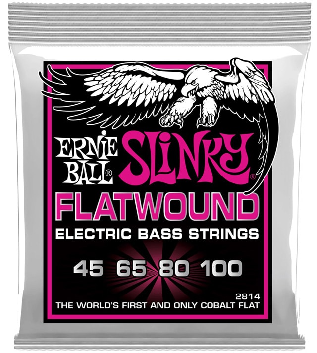 SUPER SLINKY FLATWOUND ELECTRIC BASS STRINGS - 45-100 GAUGE