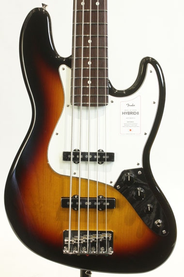 MADE IN JAPAN HYBRID II JAZZ BASS V 3-Color Sunburst