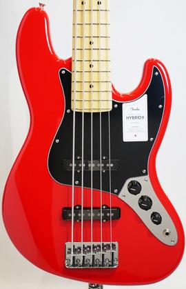 MADE IN JAPAN HYBRID II JAZZ BASS V Modena Red