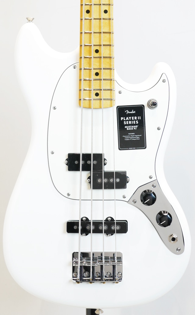 Player II Mustang Bass PJ MN/Polar White