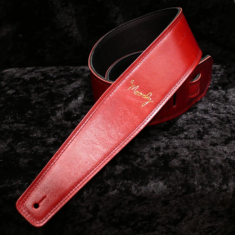 moody Leather 2.5 Inch Carmine-Black Standard Tail