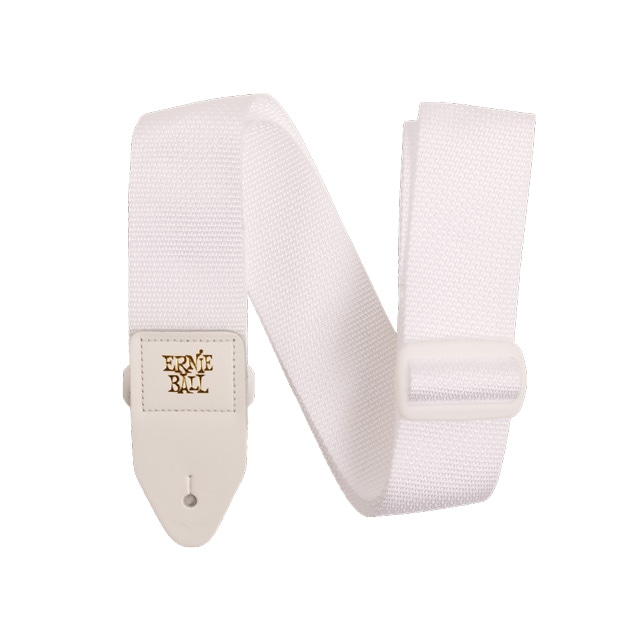 Polypro Guitar Strap/Bass Strap - White w/ White（P05350）