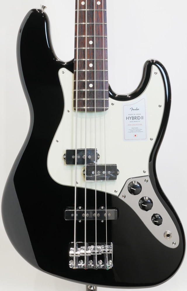 2024 Collection MIJ Hybrid II Jazz Bass PJ (BLK)