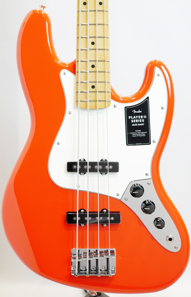 Player II Jazz Bass MN/Coral Red