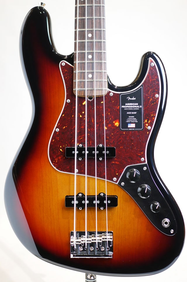 American Professional II Jazz Bass 3-Color Sunburst / Rosewood