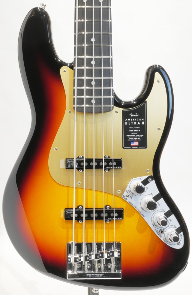 American Ultra II Jazz Bass V(Ultra Burst)