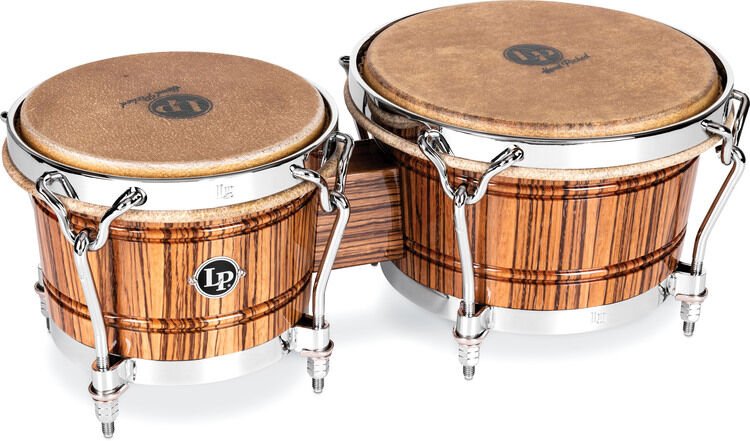 【LP 60TH ANNIVERSARY】 LP201A-JR60　ZEBRA "DANDY" BONGOS　7 1/4”-9”