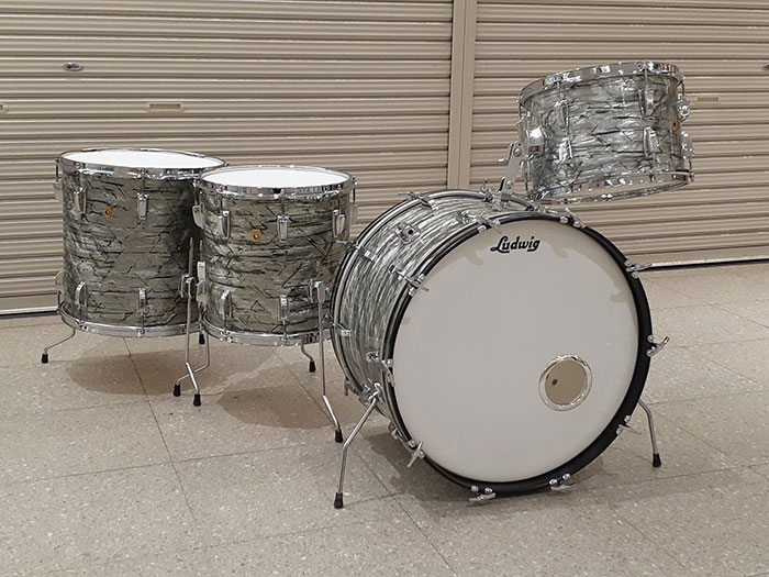 【VINTAGE】60s Super Classic Sky Blue Pearl 4点(2フロア特注）Set 22",13",14",16"