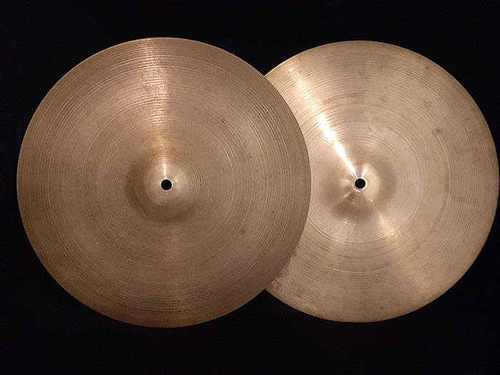 【VINTAGE・Chicago Show選定個体】60s Old A 14" Small Stamp HiHats 816g/1043g