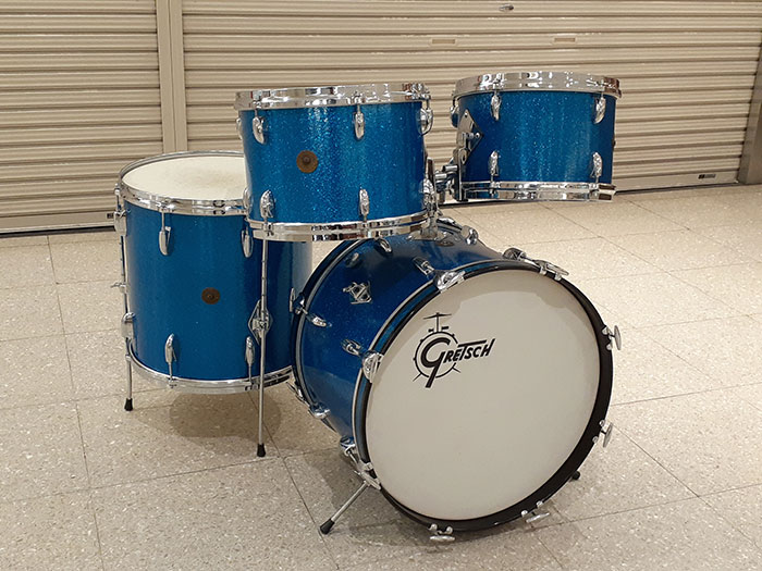 【VINTAGE】60s Custom Rock N Roll Sparkling Blue Pearl 4点SET 20",12",13",16"