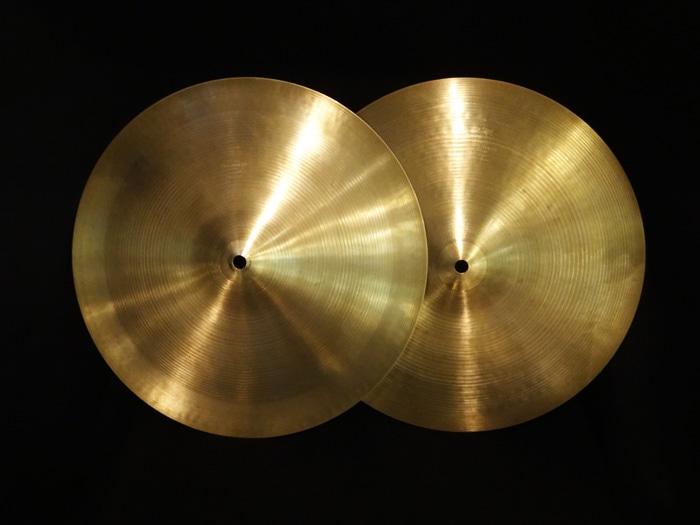 【VINTAGE】70's A 14" Flange Hihats 1,223g/1,271g