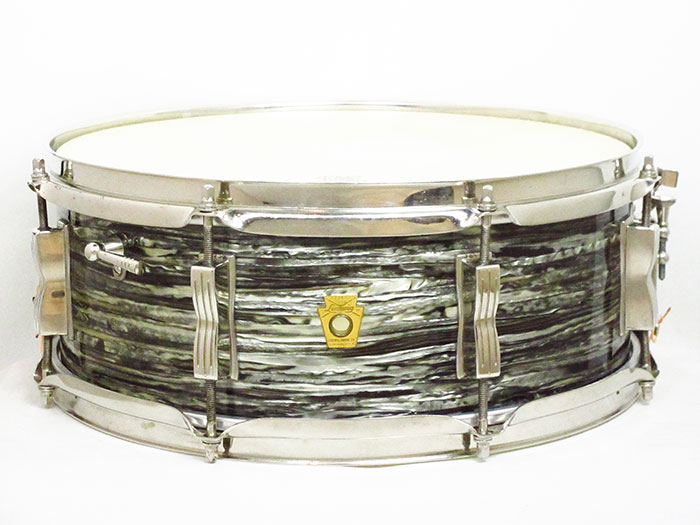 【VINTAGE】1965' Jazz Festival Oyster Black Pearl 14"×5.5" Nickel Hardware