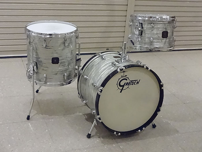 【中古品】90s USA Custom  Light Blue Pearl 3点SET 18",12",14"(セミハードケース付)