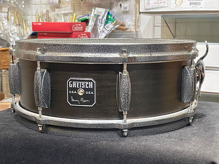 【委託中古品】GB4157 Harvey Mason Broadkaster Snare Drum / Satin Ebony