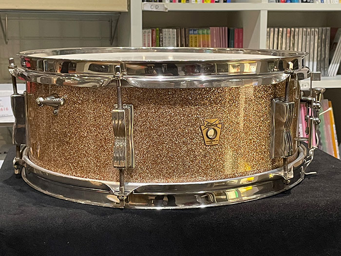 【VINTAGE】1963' No.491 Pioneer Model Sparkling Champagne Pearl 14"×5.5" NOB Hoops