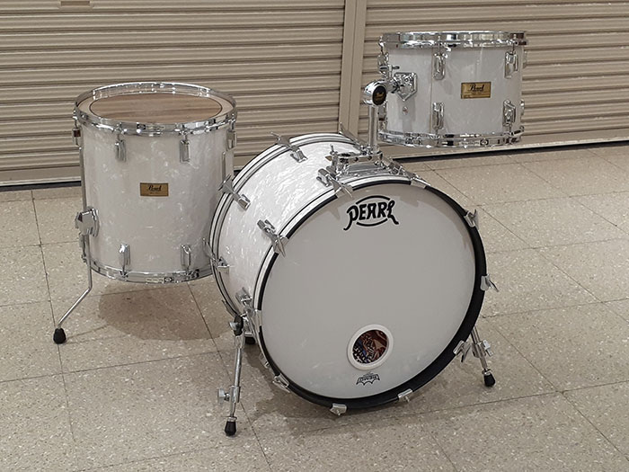 【中古品】82'-83' MX White Pearl 3点SET 22",13",16"  ファイバーケース3点付属