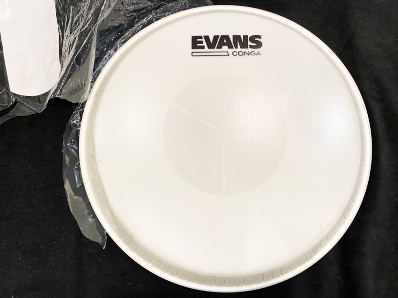 【パッケージ破れ・ヘッド汚れ有り】EVANS　11”コンガヘッド　EC1100