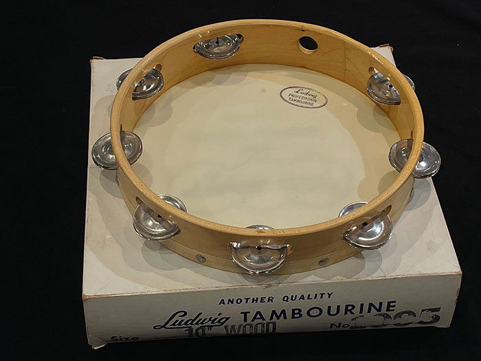 【VINTAGE】NOS!! No.1095 Professional Tambourine 10"サイズ /  Single Row