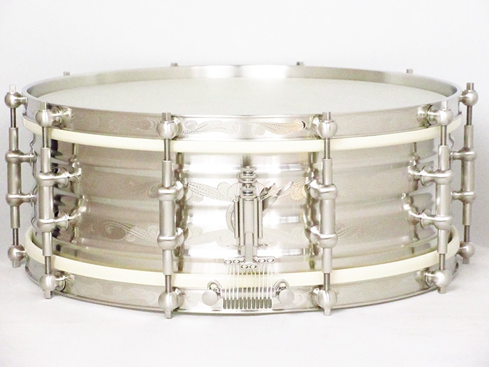 5"x14" NickelOverBrass Dresdner Type Orchestra Model / Hand Engraved Scrolls Pattern