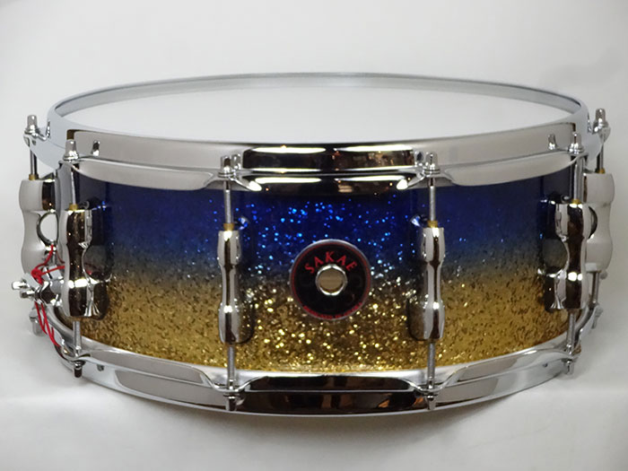 【初期ロッド】Evolved SD1455MA/M-LG 14"X5,5" Lazurite Gold ロゴ入りスネアケース付