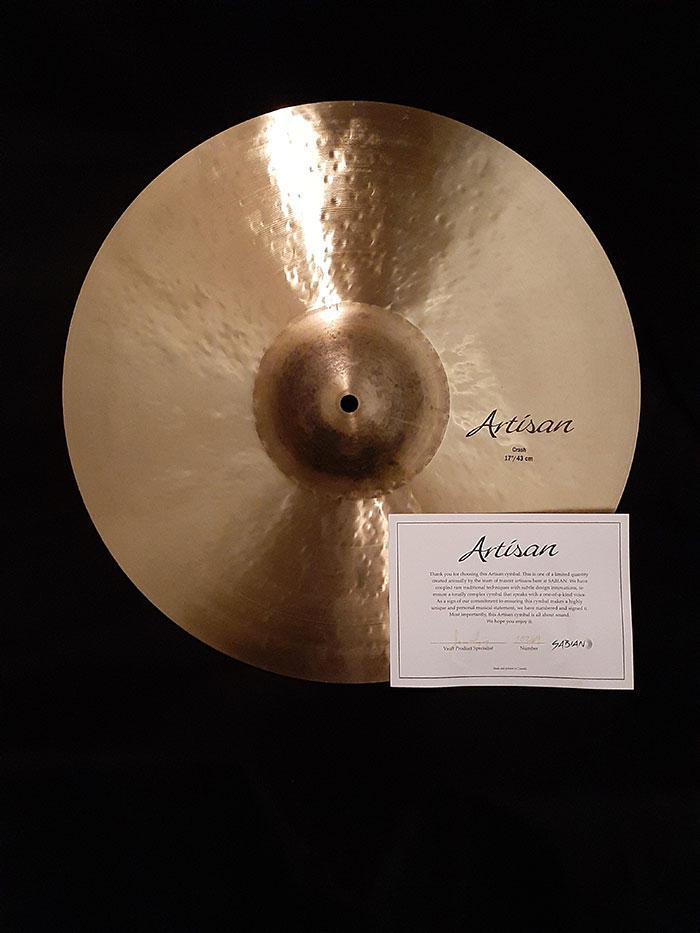 【特価選定買付シンバル】Artisan 17" Crash 1227g