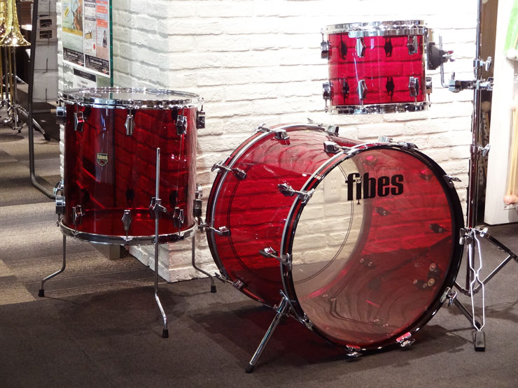 【中古品】Crystalite 22" 16" 12" Clear Red